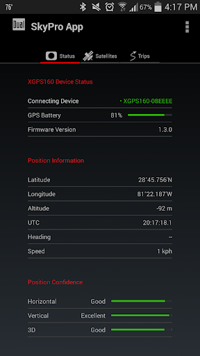 SkyPro GPS Status Tool