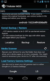 Trickster MOD Kernel Settings - screenshot thumbnail