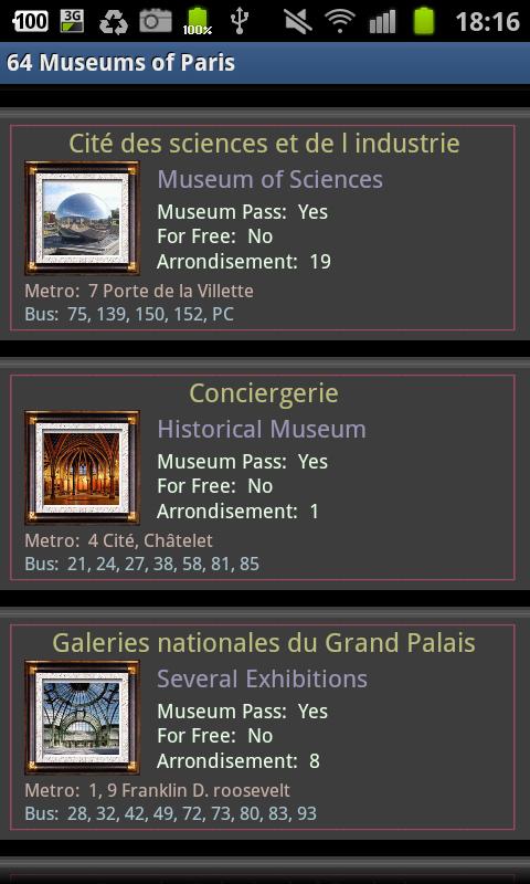 Museum Paris Screen 3