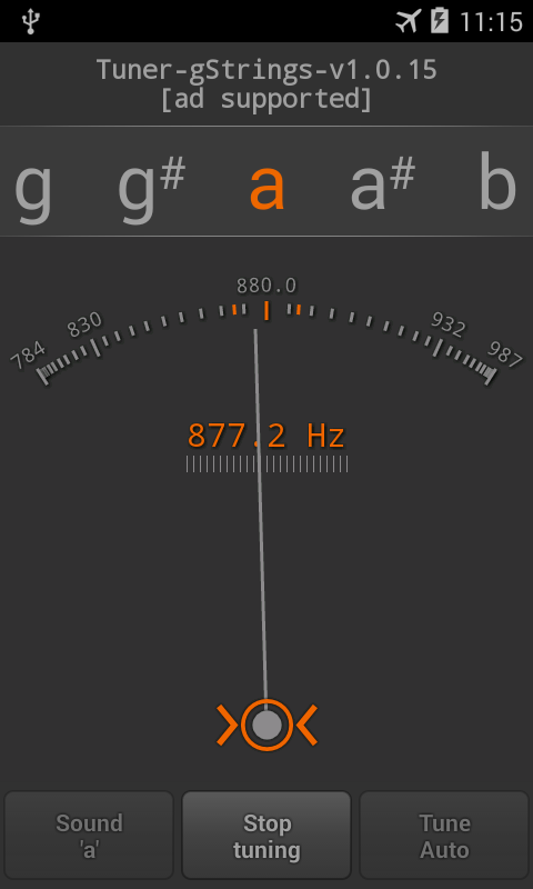 Tuner - gStrings Free - screenshot