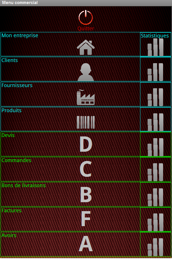 Android application Plutus Quotations Invoices screenshort