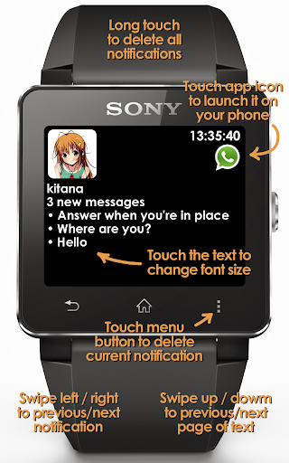 Notifier for SmartWatch