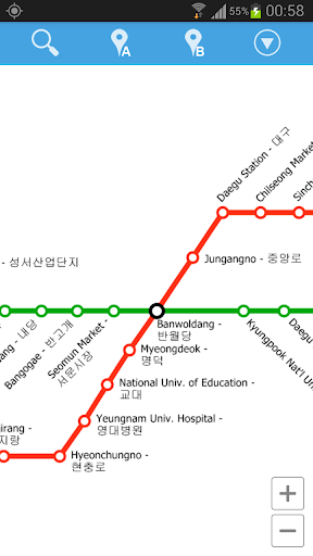 Daegu Metro Map