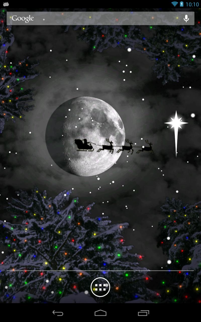 Android application Winter Snowfall Live Wallpaper screenshort