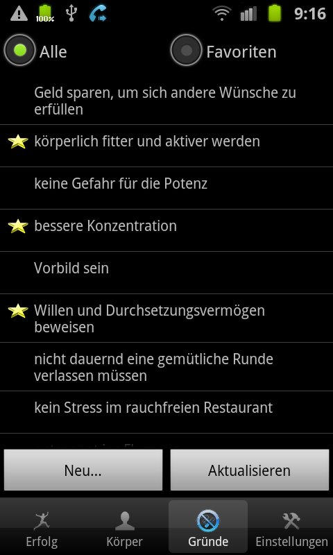 Nichtraucher Screen 2