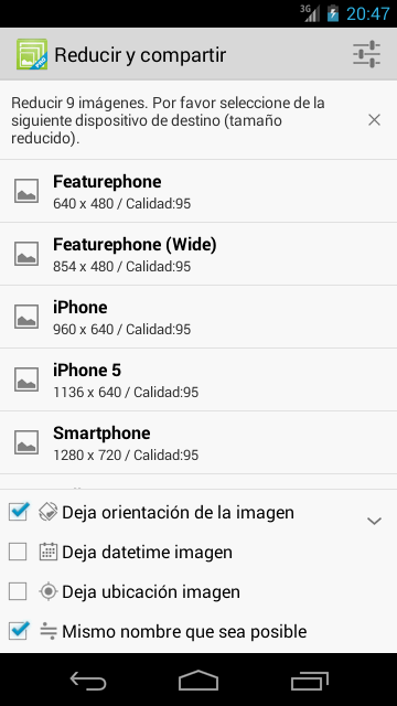 Android application Image Reduce Pro screenshort