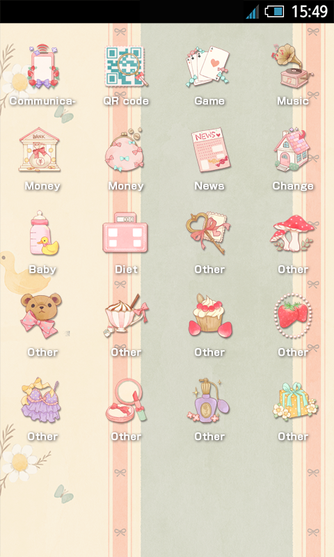 SWEET Icon Change *strawberry* Screen 3
