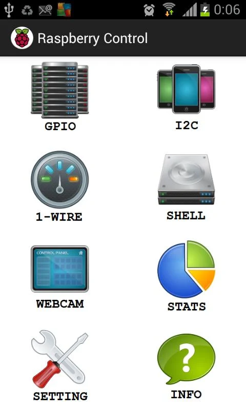 Raspberry Control - screenshot
