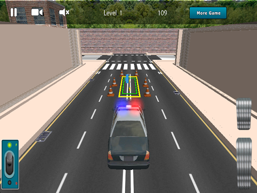 警察の車のゲーム