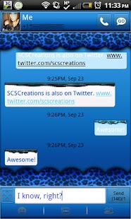 How to mod GO SMS - Blue Cheetah lastet apk for pc