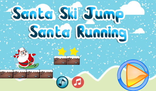 Santa Ski Jump Santa Running