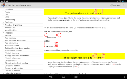 IDEAL Web Math General Math Screenshots 3