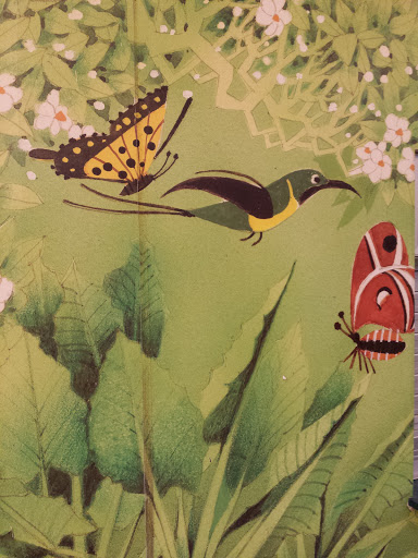 Butterflies & Hummingbird Mural