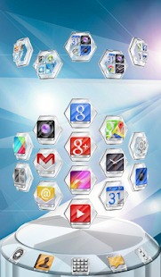 Next Launcher Theme Crystal 3D - screenshot thumbnail