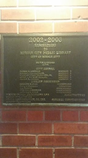 Library Renovations Plaque