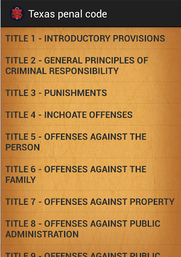 Texas penal code