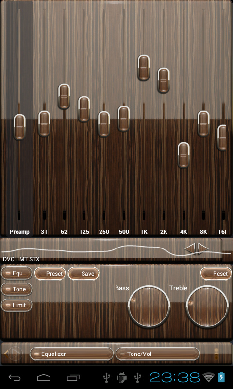 Poweramp skin wood Screen 3
