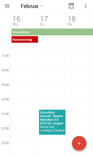 Ferien und Feiertage Kalender