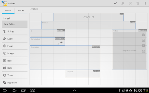 MobiDB Database Designer Lite - screenshot thumbnail