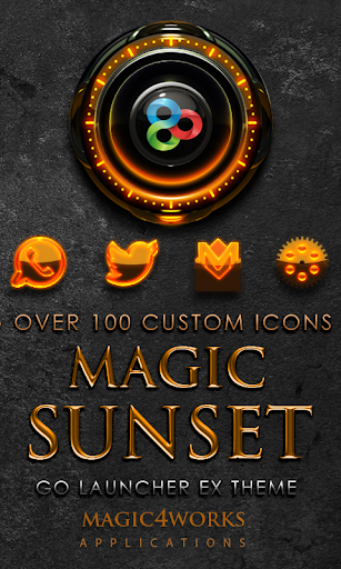 GO Launcher Theme Sunset Glow