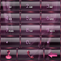 exDialer Glass MetalFrame Pink