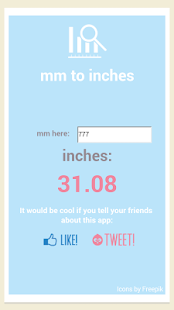 Lastest Convert mm to inches(oz) APK for Android