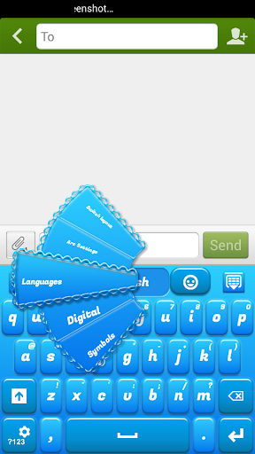 蓝色塑料键盘