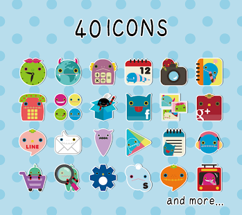 How to download mokeke-Cute Charactor Icon+WP 2.0.0 apk for laptop