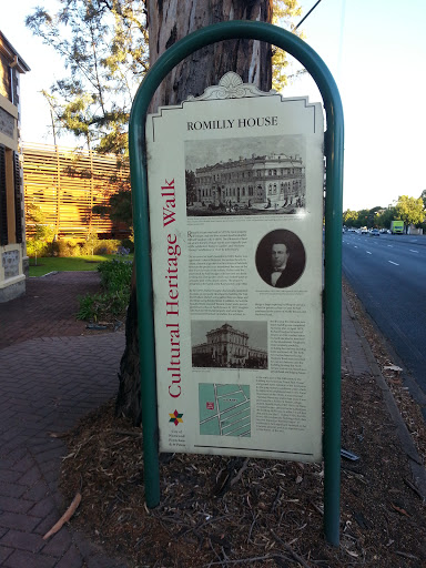 Romilly House History Info Board