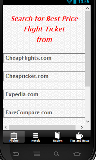 Search For Flights and Hotels