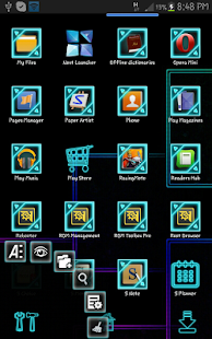 Next Launcher 3D Tron Theme - screenshot thumbnail