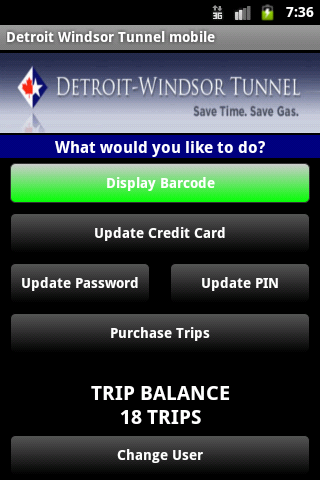Detroit Windsor Tunnel Mobile