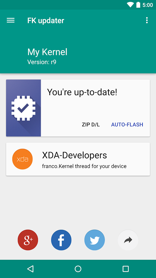 franco.Kernel updater - screenshot