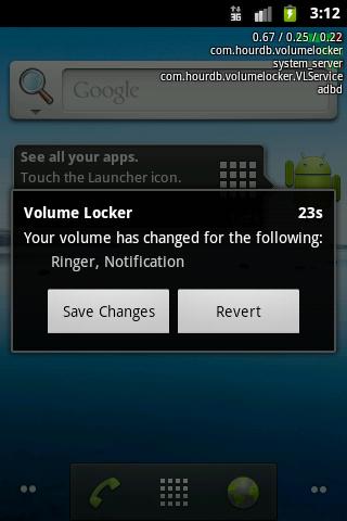   Volume Locker – Capture d'écran 