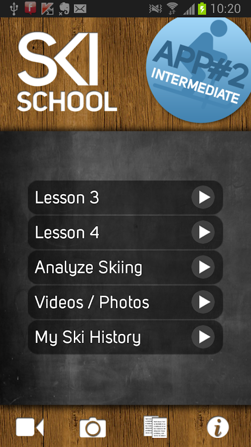 Android application Ski School Intermediate screenshort