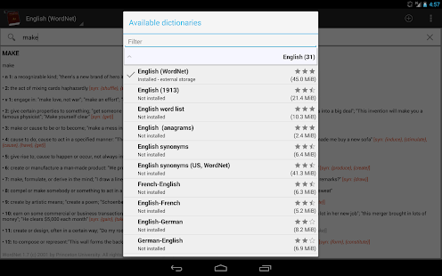 Offline dictionaries pro - screenshot thumbnail