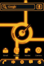 ADW Theme Glow Legacy Evil Pro poster 1