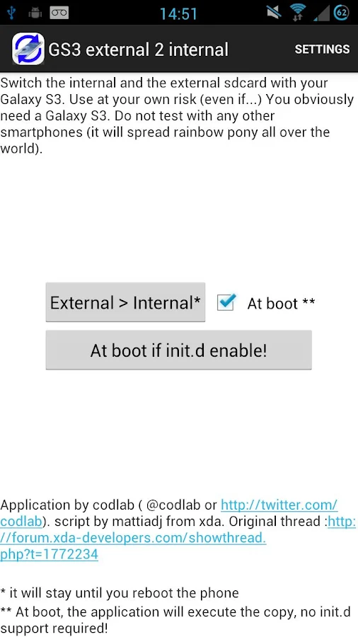 SD Root External 2 Internal - Screenshot