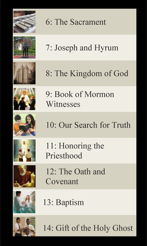 LDS Melchizedek Priest. Manual Screen 3
