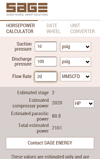 HP Calculator by Sage Energy