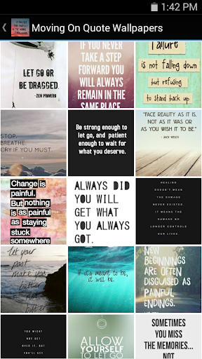 【免費個人化App】Moving On Quote Wallpapers-APP點子