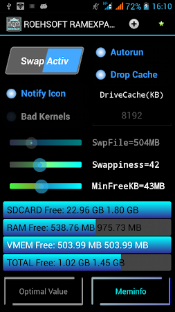 ROEHSOFT RAM Expander (SWAP) 3.36 Patched - APK Home