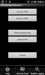 APN Backup Restore