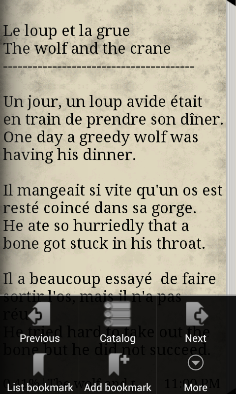 Learn French by Story Book V3 Screen 2