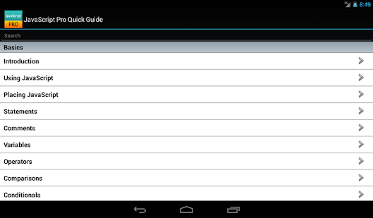 JS Pro Screenshot