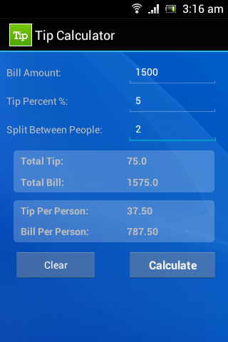 Tip Split Calculator