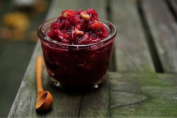 Pear, Brandy &amp;amp; Walnut Cranberry Sauce