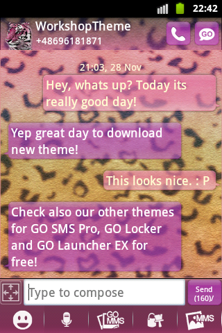 GO SMS Theme Panther Buy