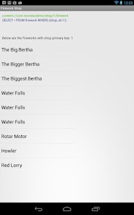 SQLiteProvider Demo Screenshots 2