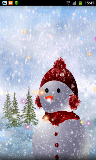 Wooden Snowmen Xmas HD LWP